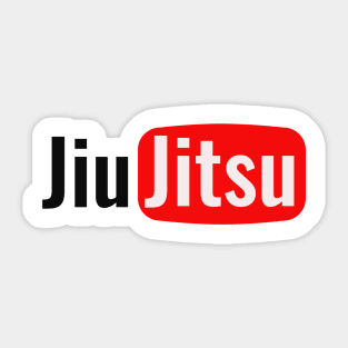 You Tube Jiu Jitsu Sticker